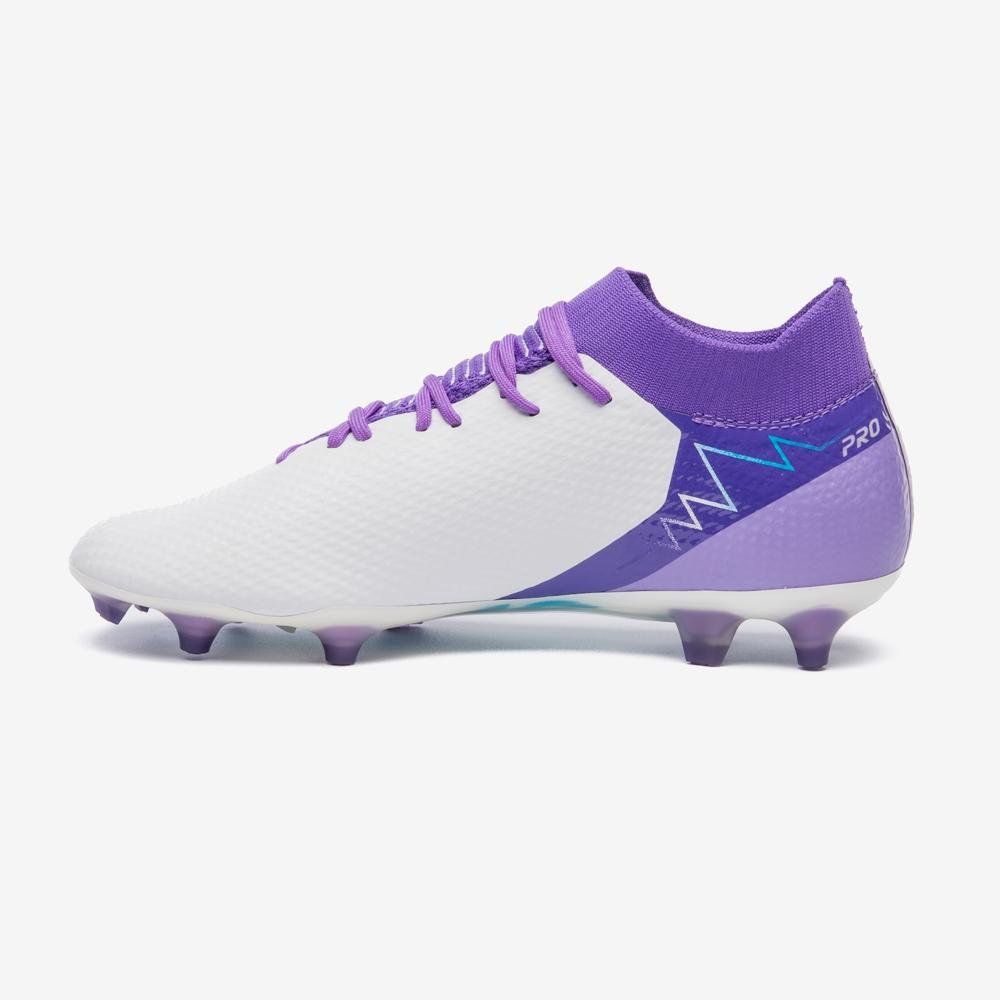 Chuteira Campo Umbro Adamant Top Speed Pro Branco/Roxo 2