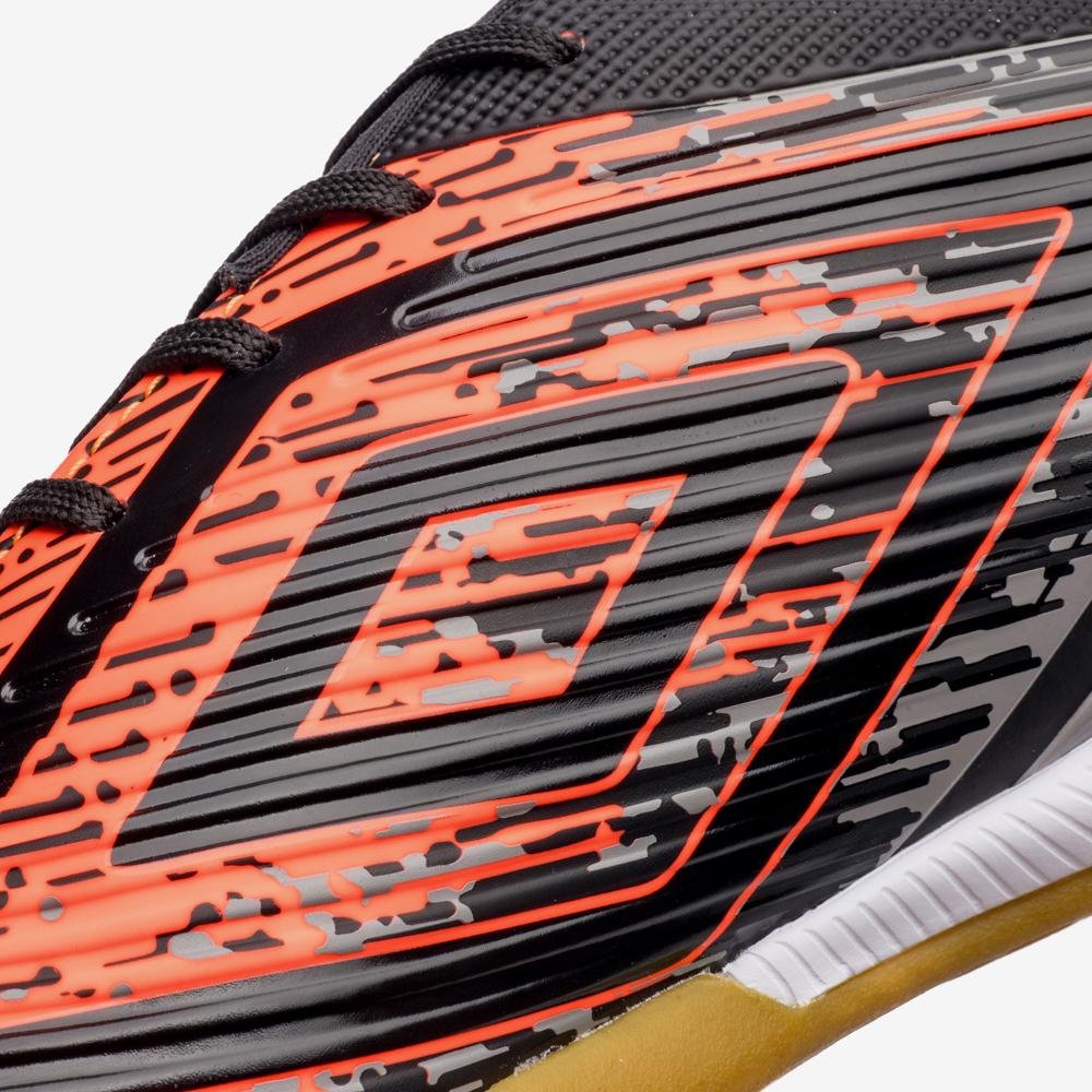 Chuteira Futsal Umbro Gravity Cinza/Laranja 8