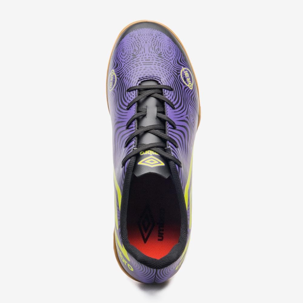 Chuteira Futsal Umbro Orbit Preto/Roxo 4