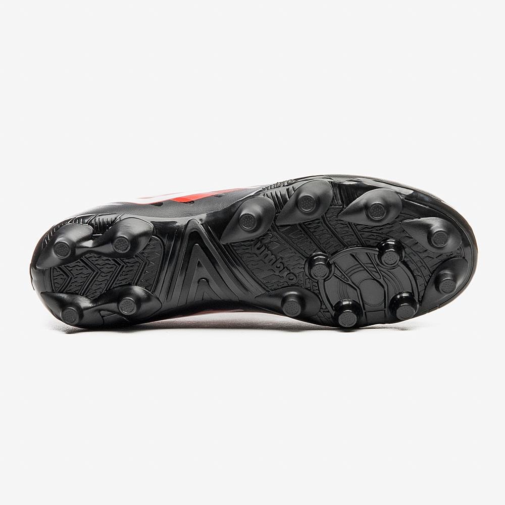 Chuteira Campo Umbro Action Preto/Vermelho 5
