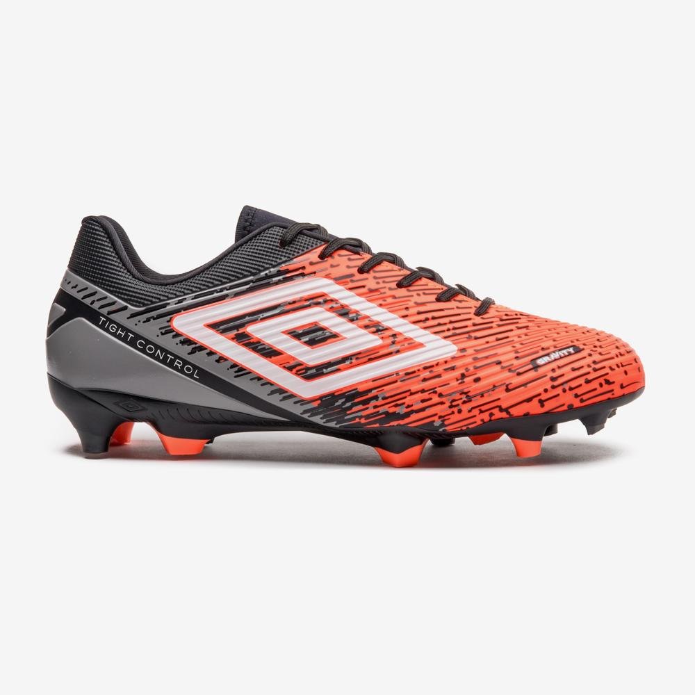 Chuteira Campo Umbro Gravity Preto/Laranja 1