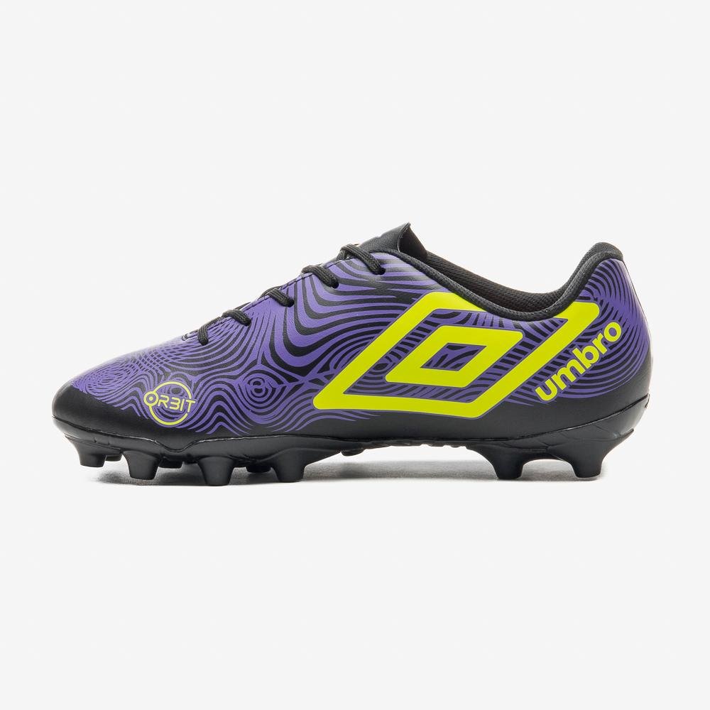 Chuteira Campo Umbro Orbit Preto/Roxo 2