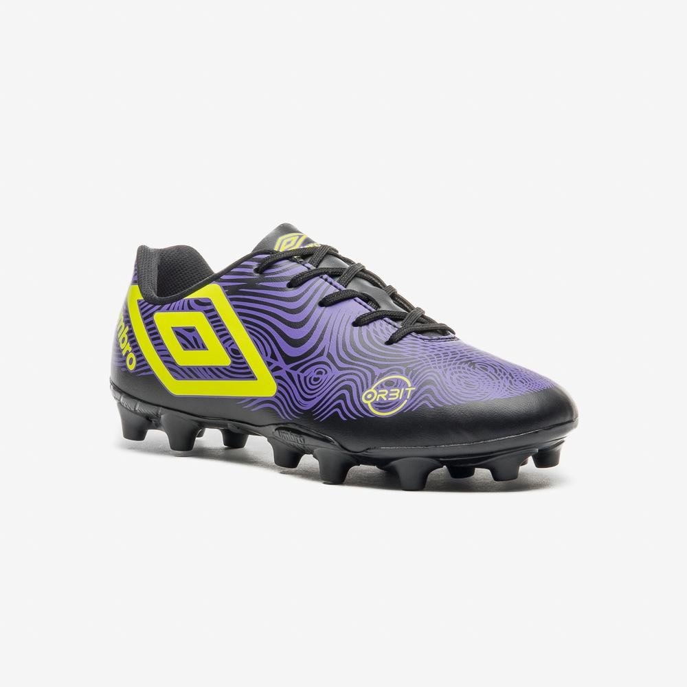 Chuteira Campo Umbro Orbit Preto/Roxo 3
