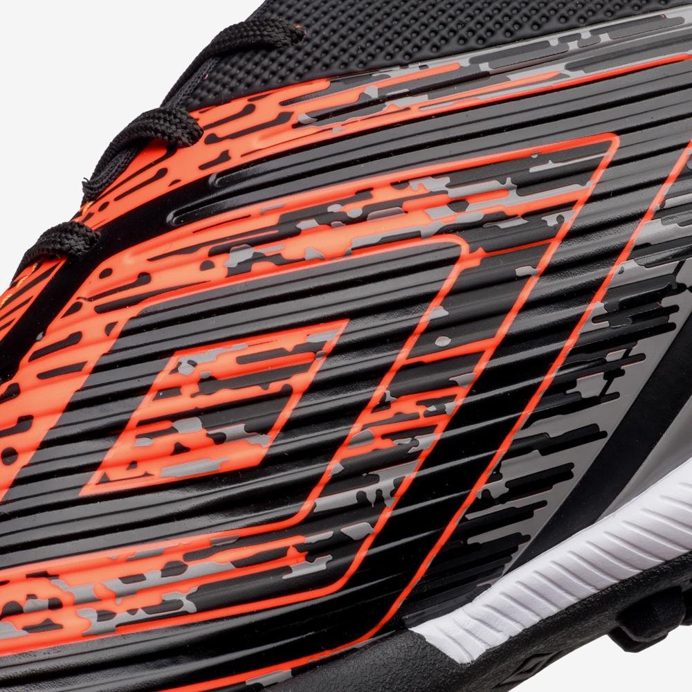 Chuteira Society Umbro Gravity Preto/Laranja 8