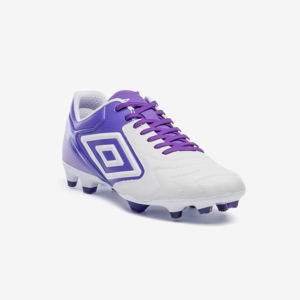 Chuteira Campo Umbro Adamant Master Class Premier Branco/Roxo 3