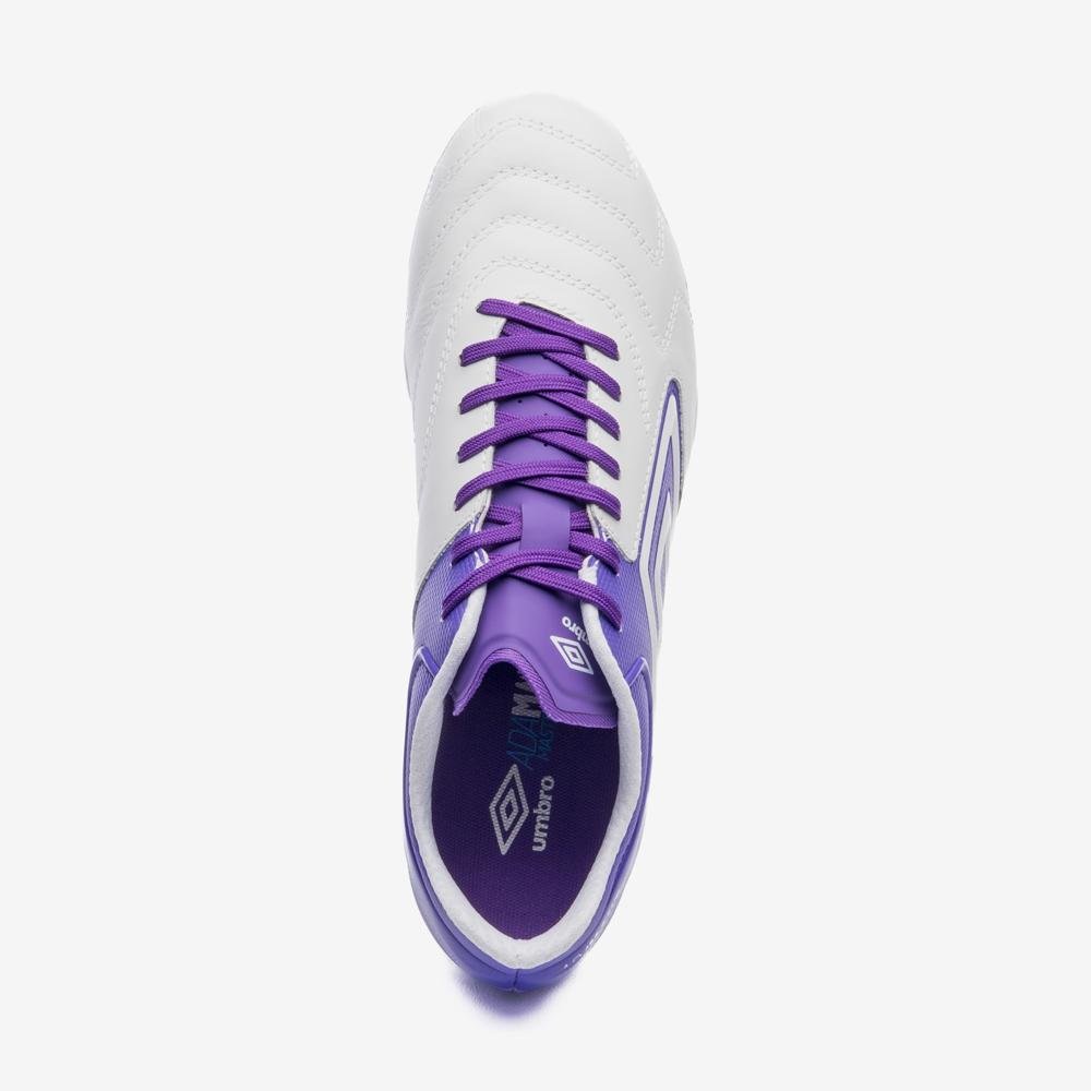 Chuteira Campo Umbro Adamant Master Class Premier Branco/Roxo 4