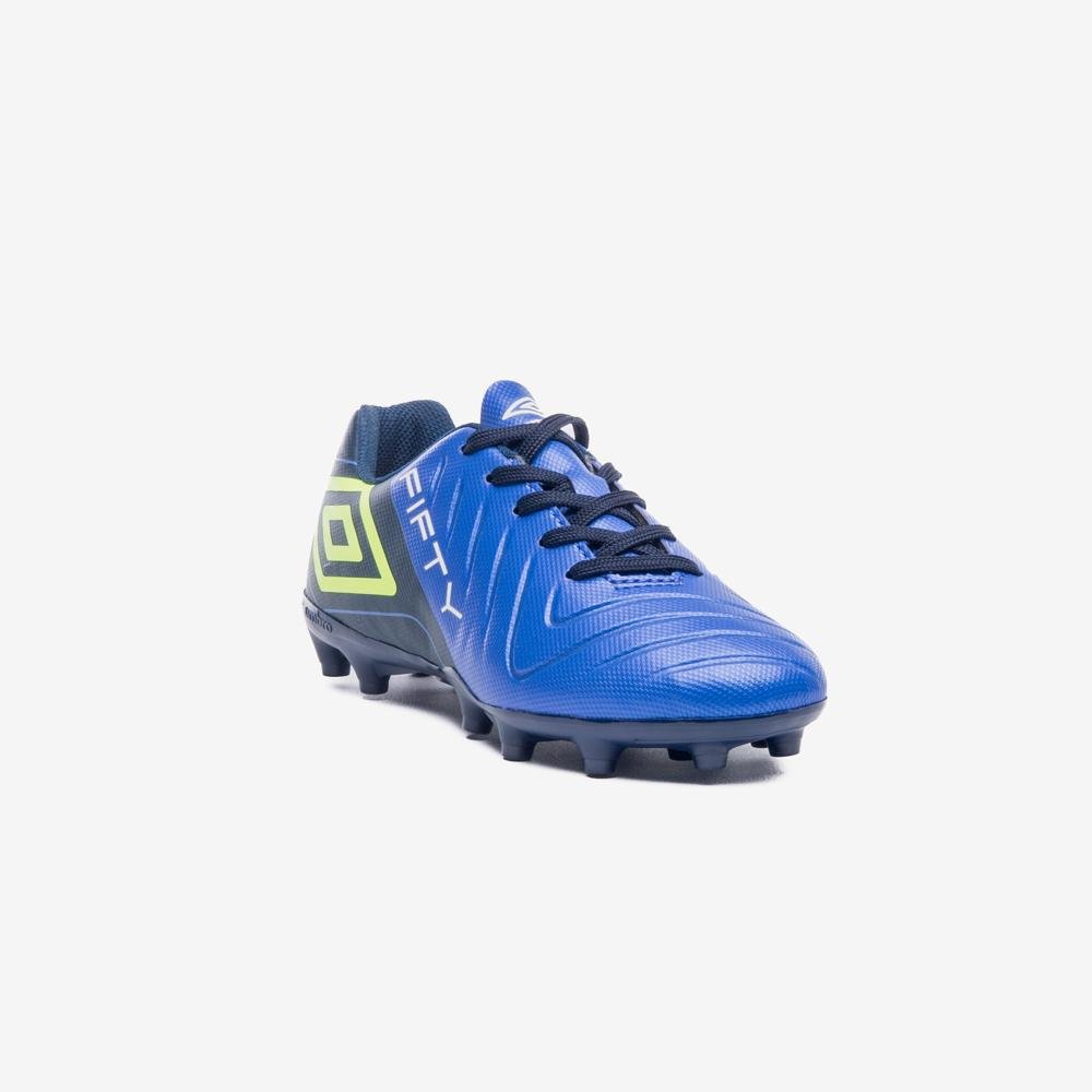Chuteira Campo Umbro Fifty Vi Jr Azul 3