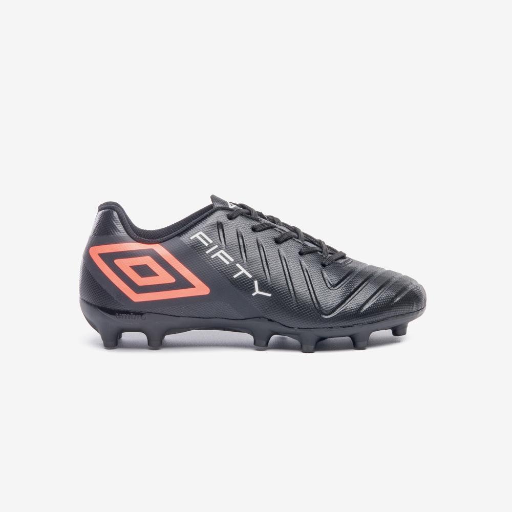 Chuteira Campo Umbro Fifty Vi Jr Preto 2