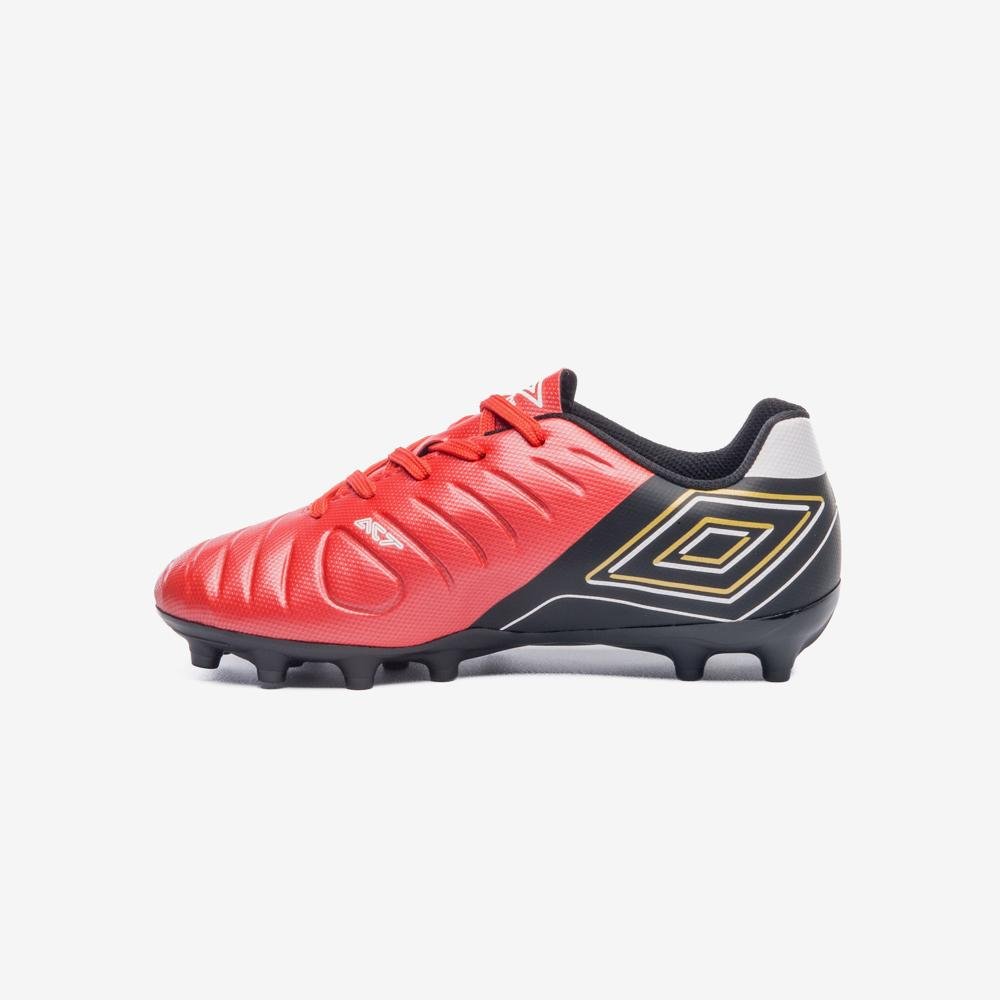 Chuteira Campo Umbro Fifty Vi Jr Preto/Vermelho 2