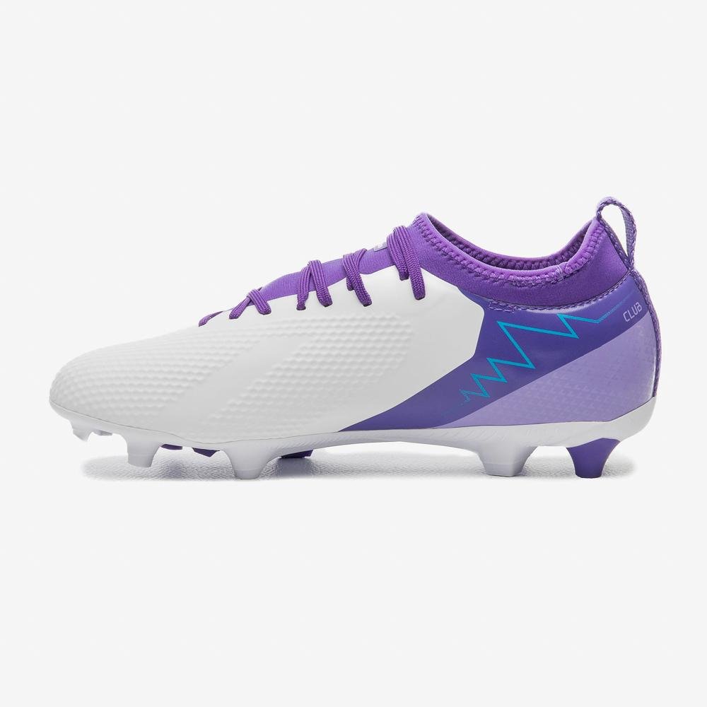 Chuteira Campo Umbro Adamant Top Speed Club Branco/Roxo 2