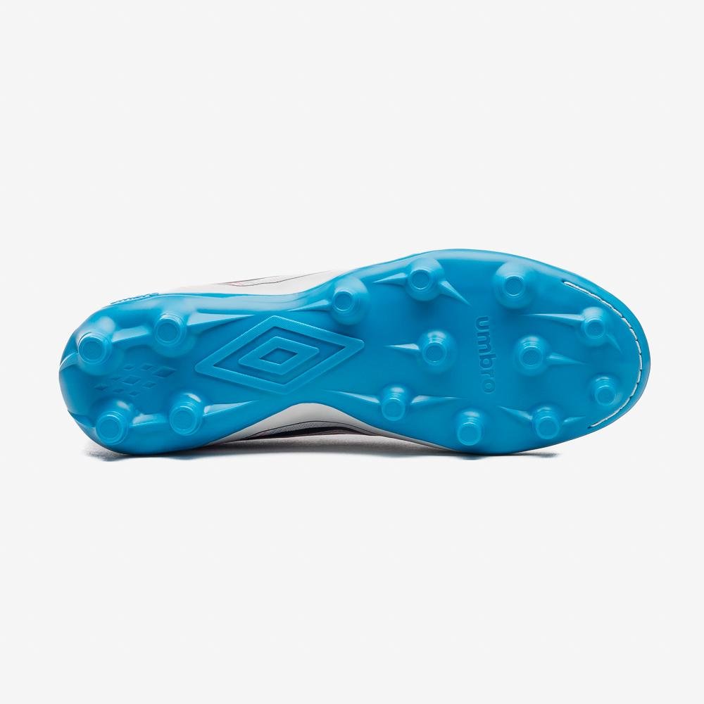Chuteira Campo Umbro Heatmap Branco/Azul 5