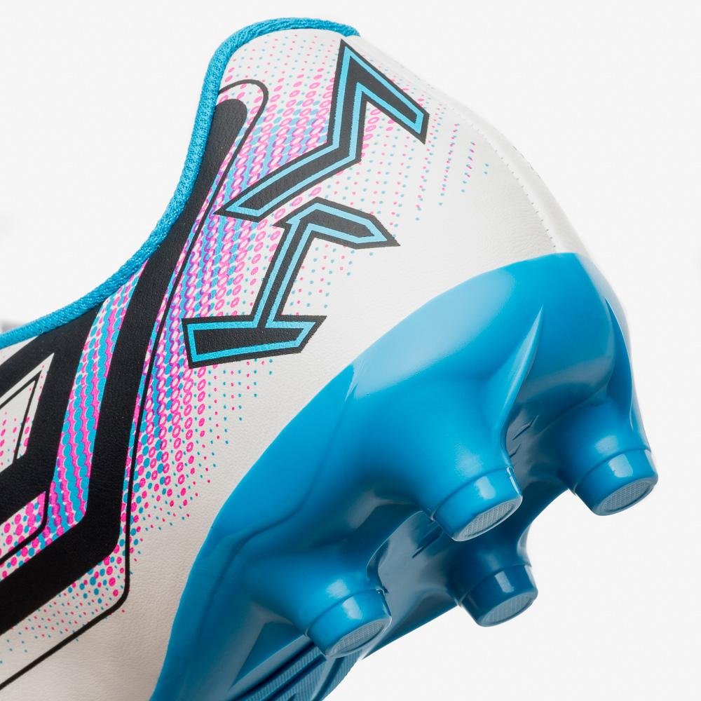 Chuteira Campo Umbro Heatmap Branco/Azul 8