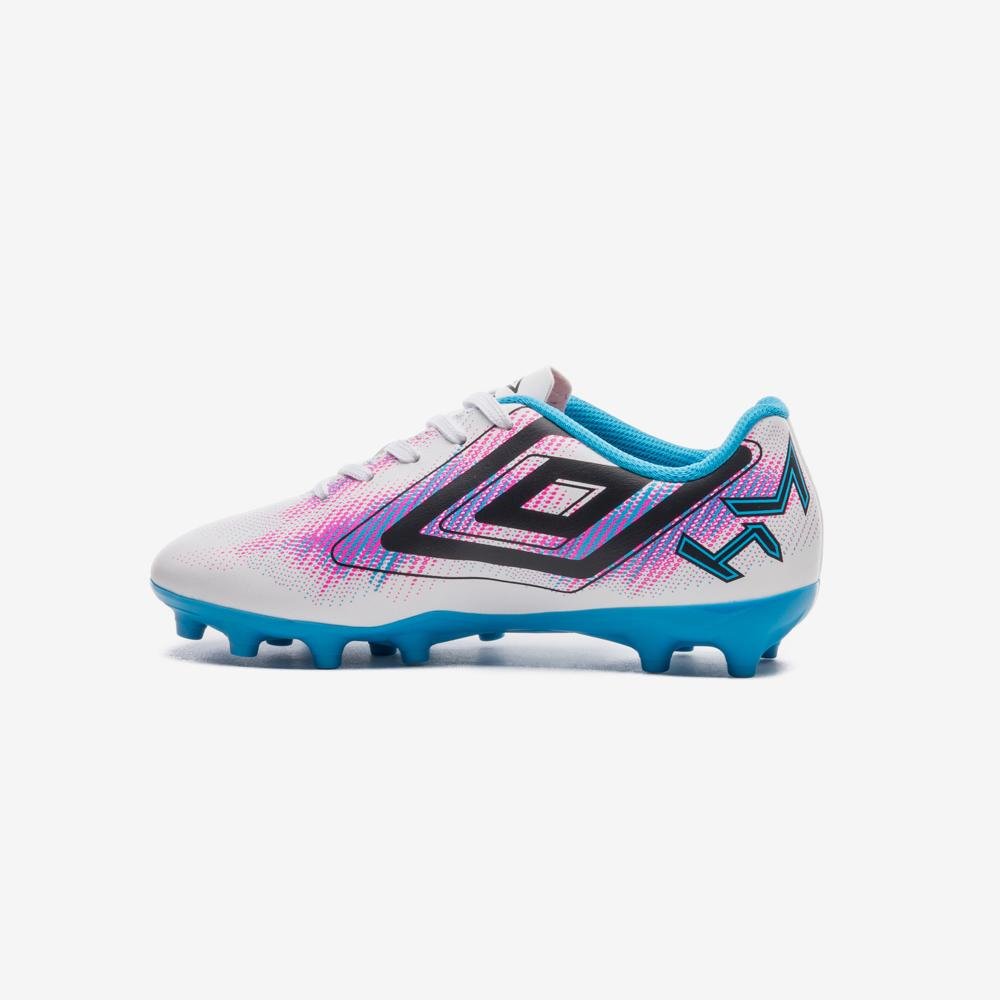 Chuteira Campo Umbro Heatmap Jr Branco/Azul 2
