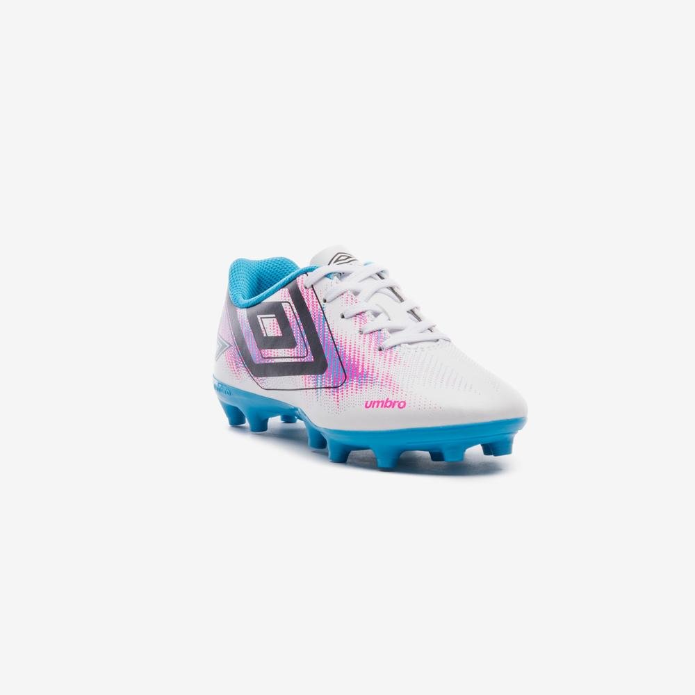 Chuteira Campo Umbro Heatmap Jr Branco/Azul 3