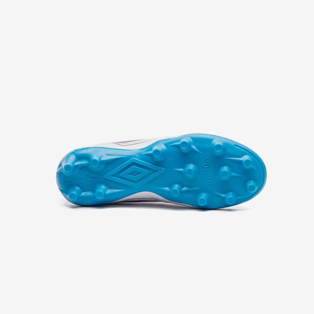 Chuteira Campo Umbro Heatmap Jr Branco/Azul 5