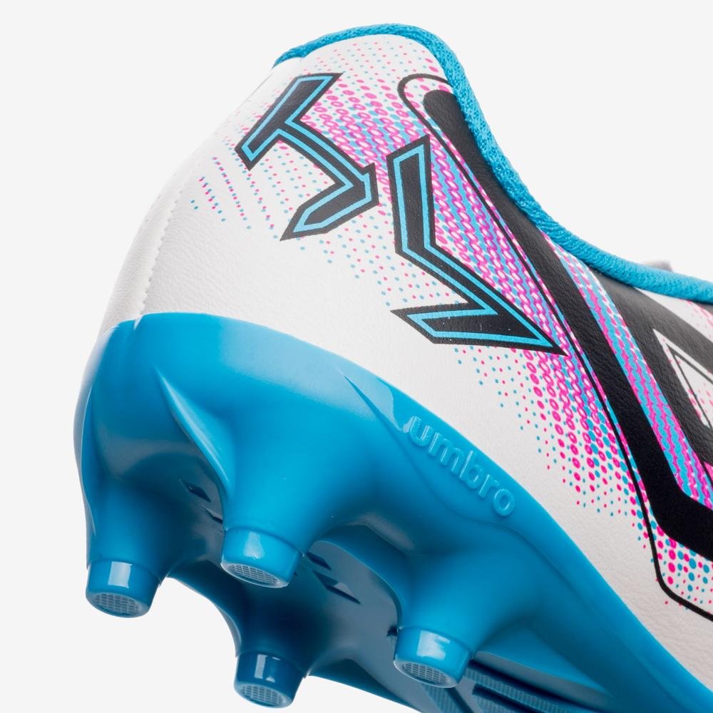 Chuteira Campo Umbro Heatmap Jr Branco/Azul 7