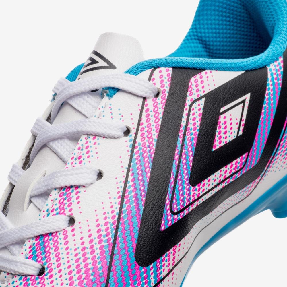 Chuteira Campo Umbro Heatmap Jr Branco/Azul 8