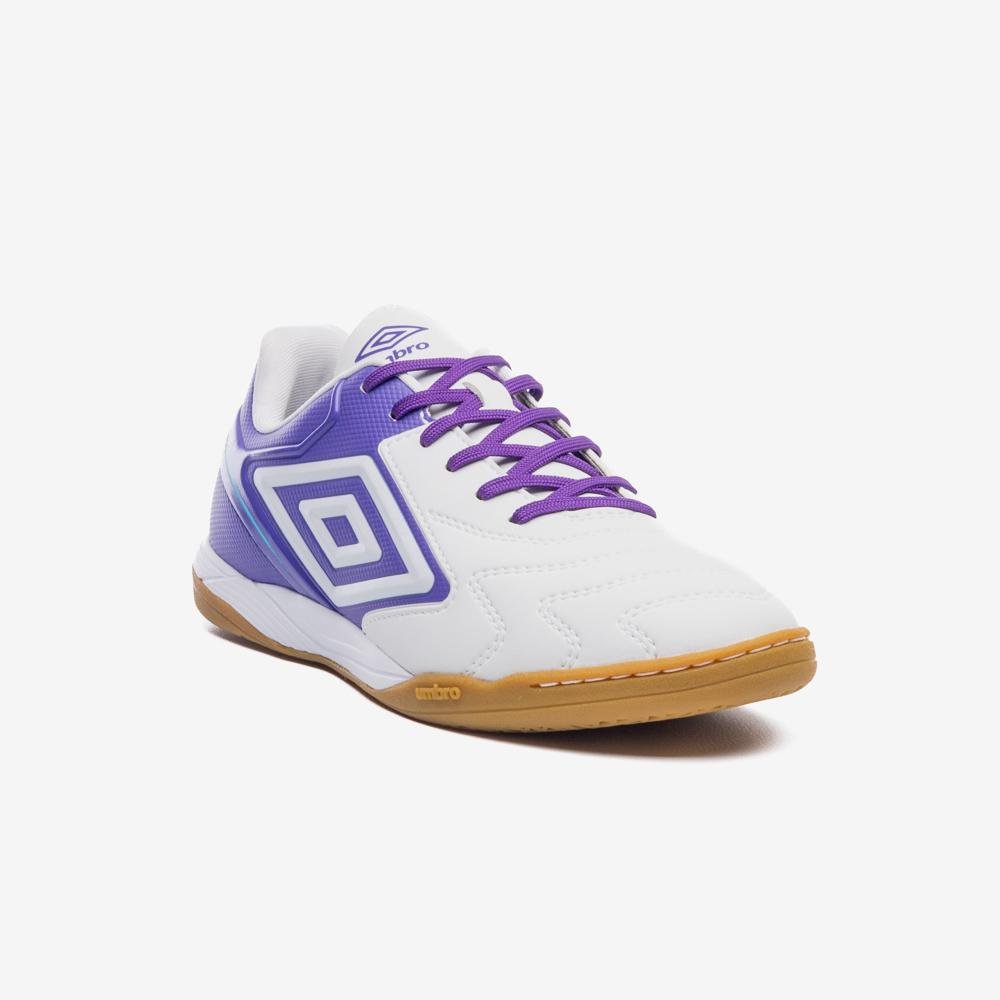 Chuteira Futsal Umbro Adamant Master Class Club Branco/Roxo 3