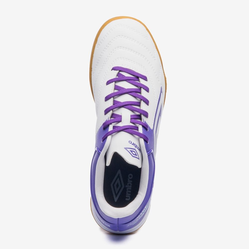 Chuteira Futsal Umbro Adamant Master Class Club Branco/Roxo 4