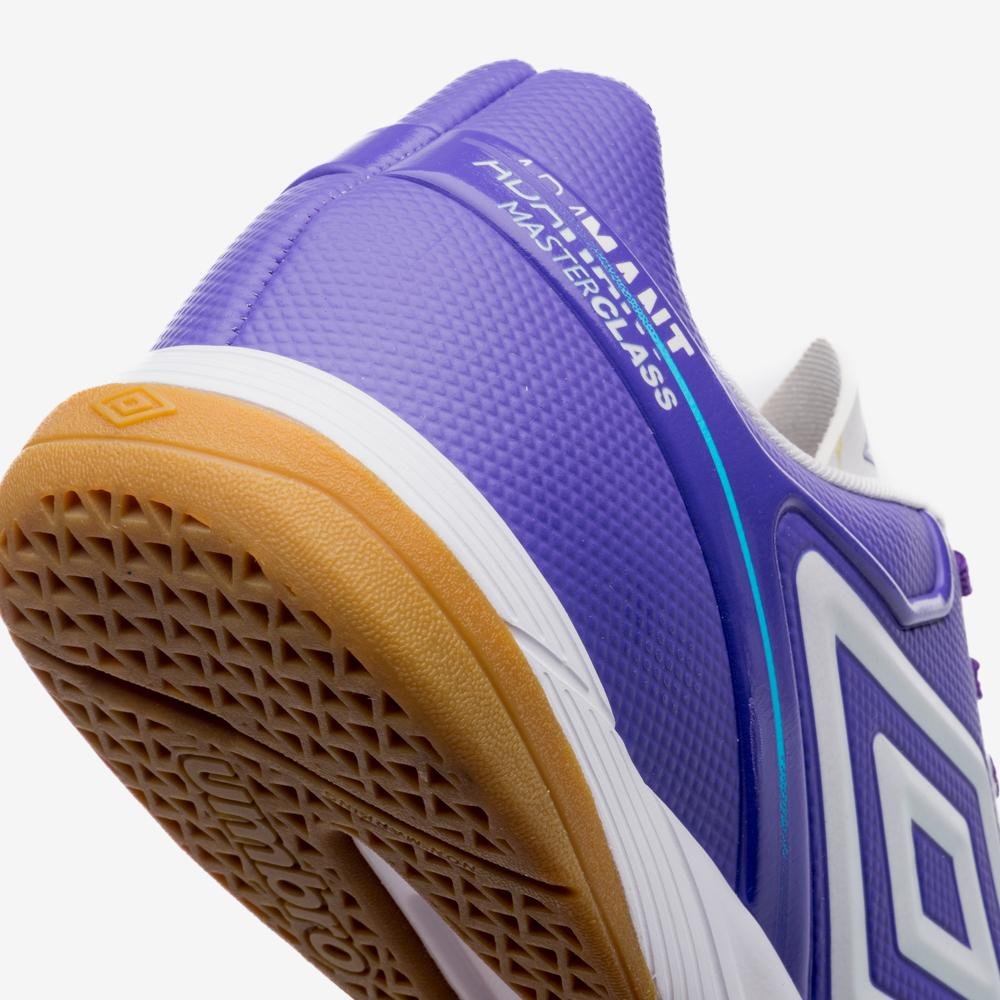 Chuteira Futsal Umbro Adamant Master Class Club Branco/Roxo 7