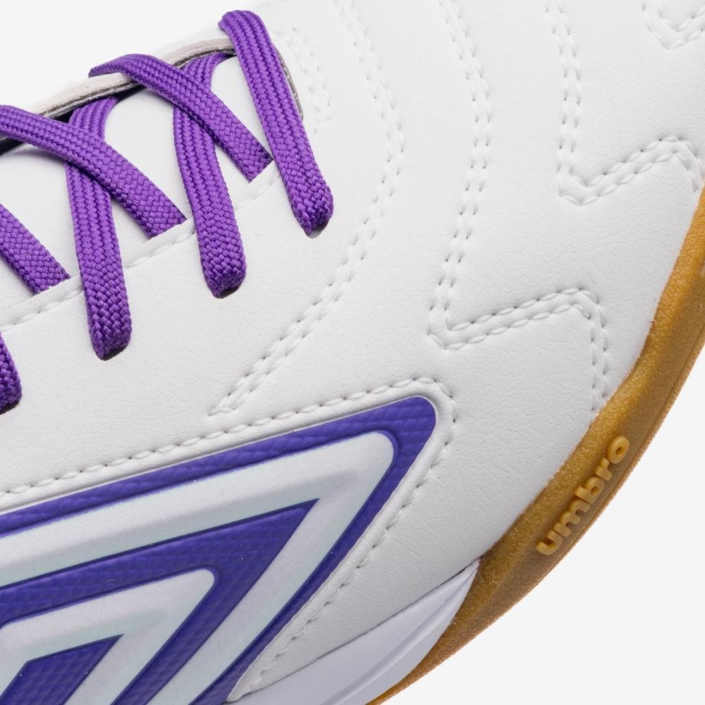 Chuteira Futsal Umbro Adamant Master Class Club Branco/Roxo 8