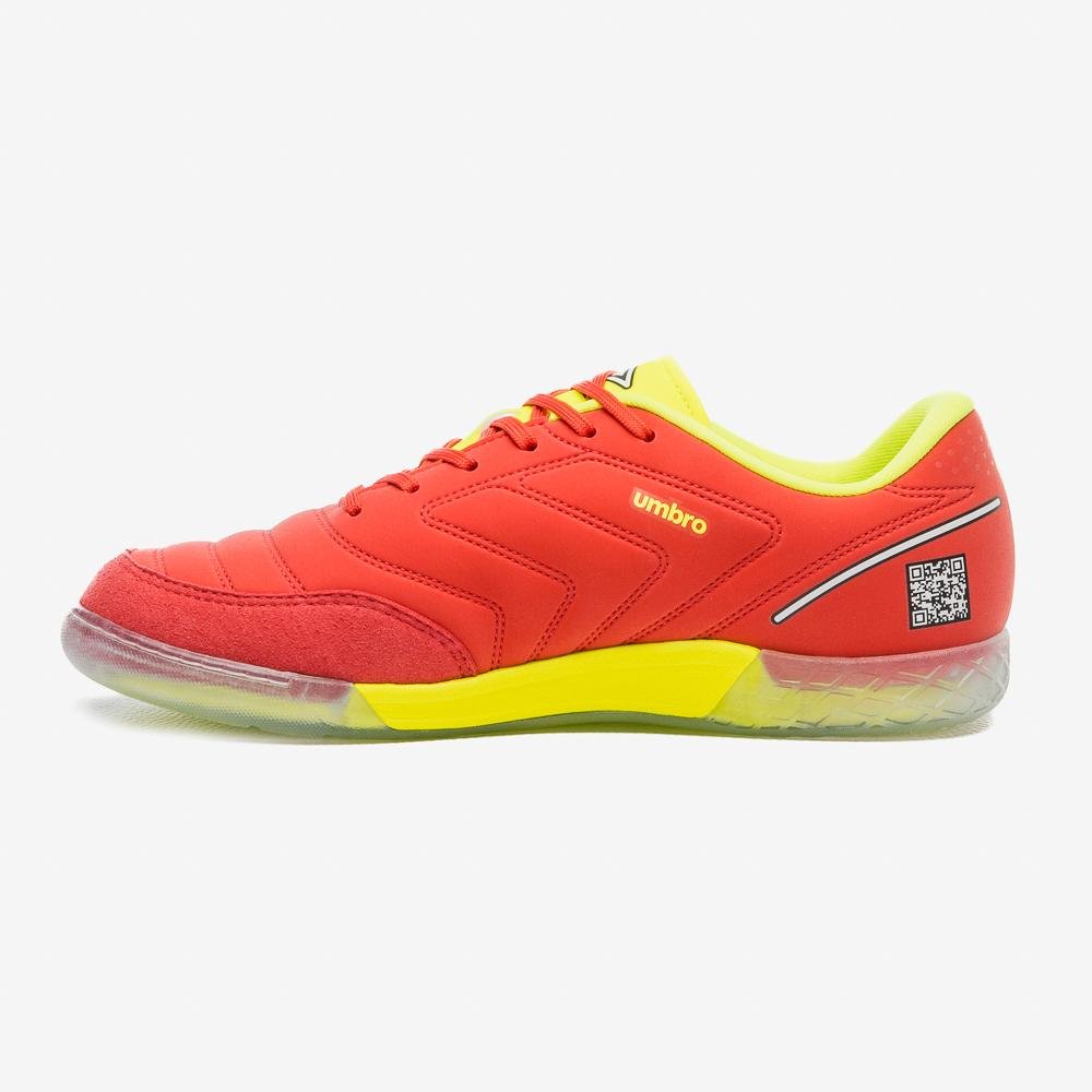 Chuteira Futsal Umbro Br Futsal Vermelho/Amarelo 2