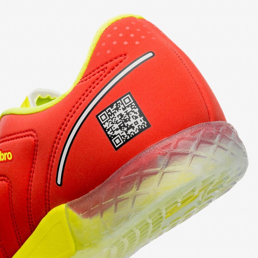 Chuteira Futsal Umbro Br Futsal Vermelho/Amarelo 8