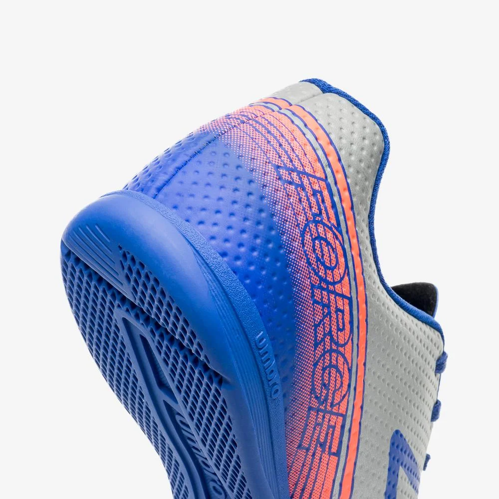 Chuteira Futsal Umbro Force Cinza/Azul 7