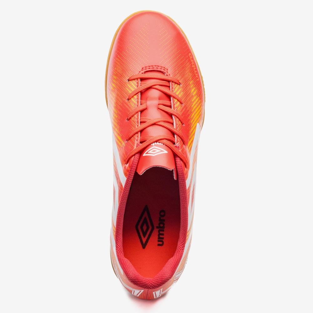 Chuteira Futsal Umbro Heatmap Vermelho 4