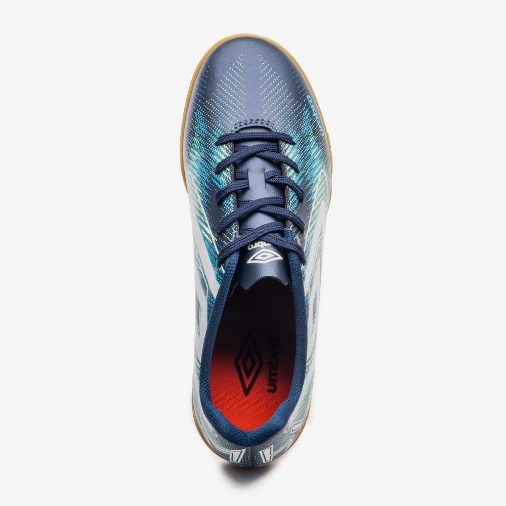 Chuteira Futsal Umbro Heatmap Azul 4