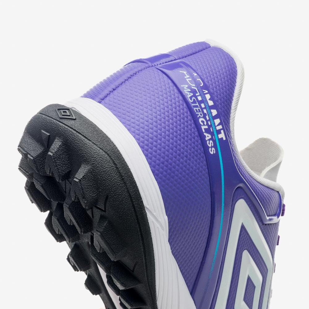 Chuteira Society Umbro Adamant Master Class Club Branco/Roxo 7