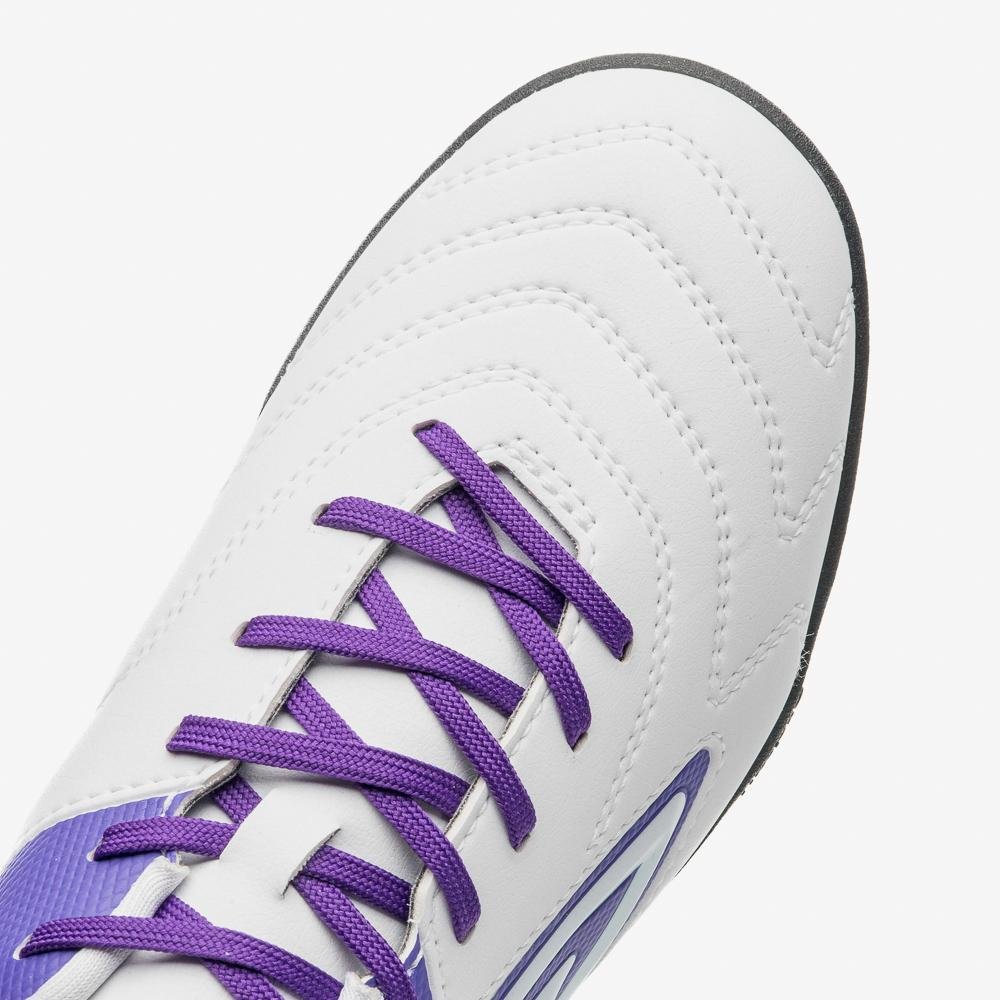 Chuteira Society Umbro Adamant Master Class Club Branco/Roxo 8
