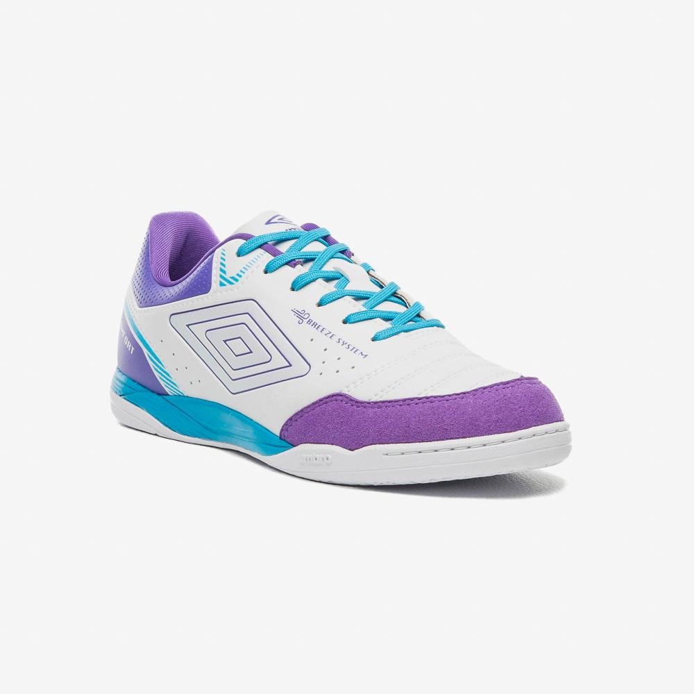 Chuteira Futsal Umbro X-Comfort Branco/Roxo 3