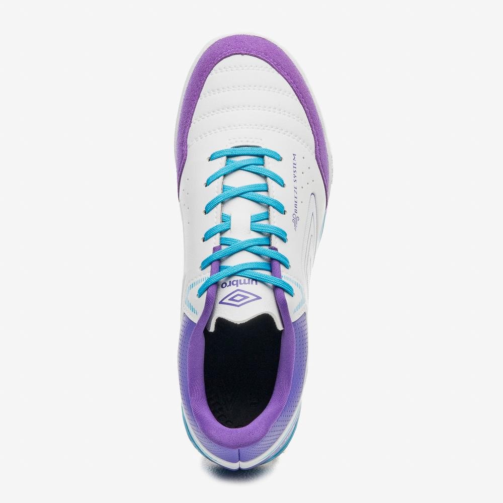 Chuteira Futsal Umbro X-Comfort Branco/Roxo 4