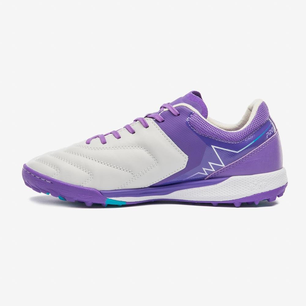 Chuteira Society Umbro Adamant Master Class Pro Bump Branco/Roxo 2