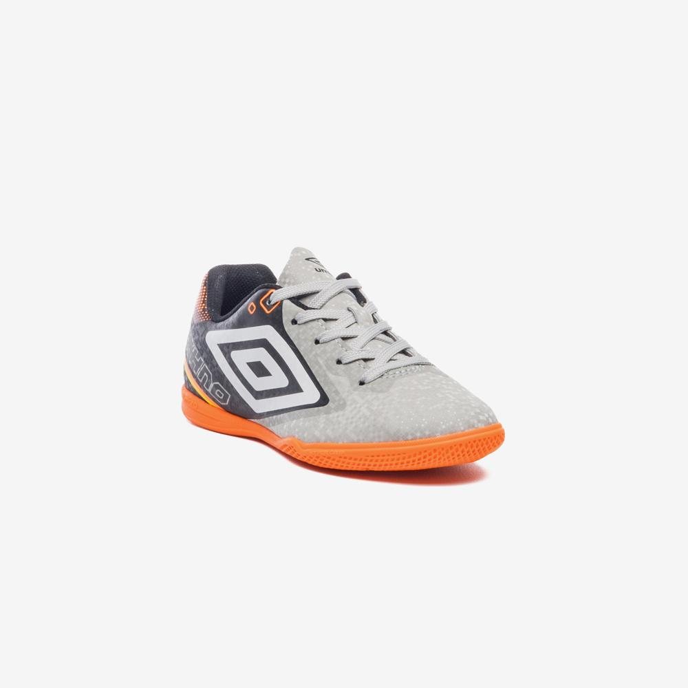 Chuteira Futsal Umbro Techno II Jr Cinza/Preto 3