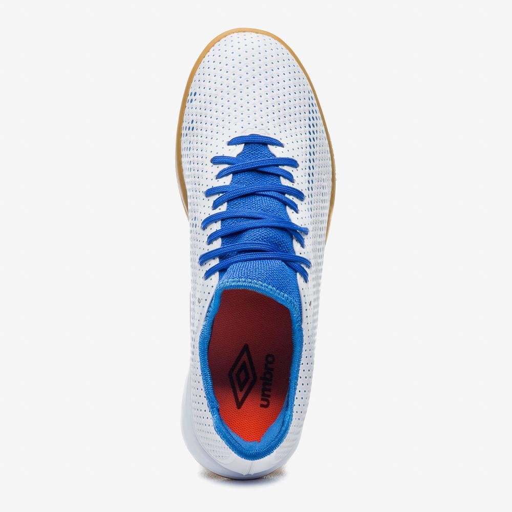 Chuteira Futsal Umbro Velocita Ix Club Branco/Azul 4
