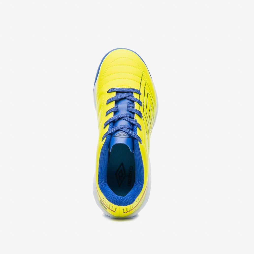 Chuteira Society Umbro Br Futsal Jr Amarelo/Azul 4