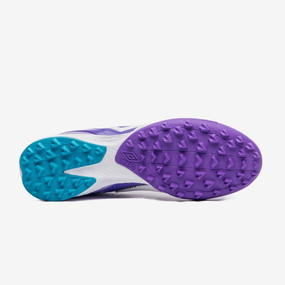 Chuteira Society Umbro Adamant Master Class Premier Branco/Roxo 5