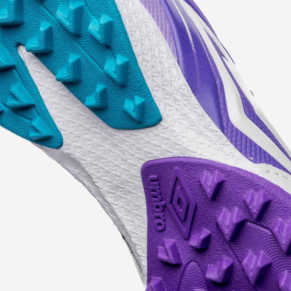 Chuteira Society Umbro Adamant Master Class Premier Branco/Roxo 10