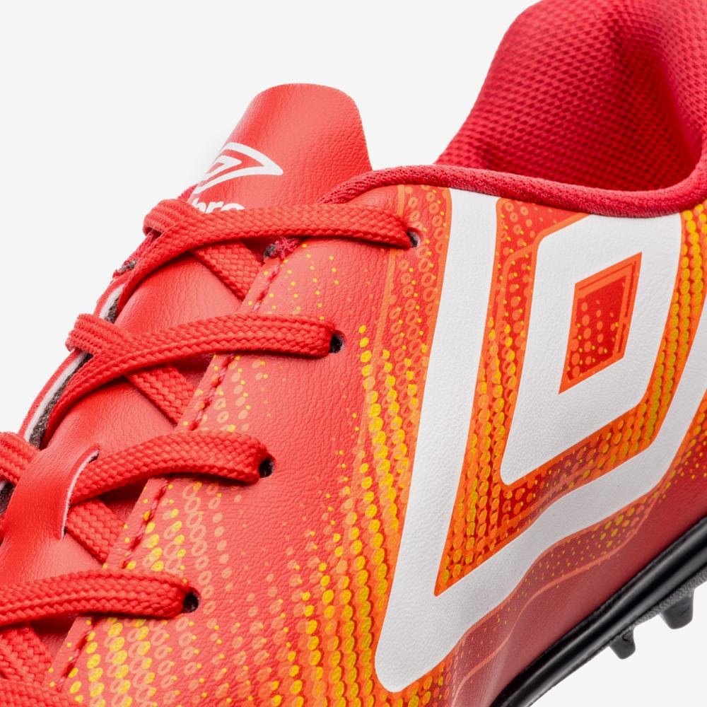 Chuteira Society Umbro Heatmap Vermelho 8