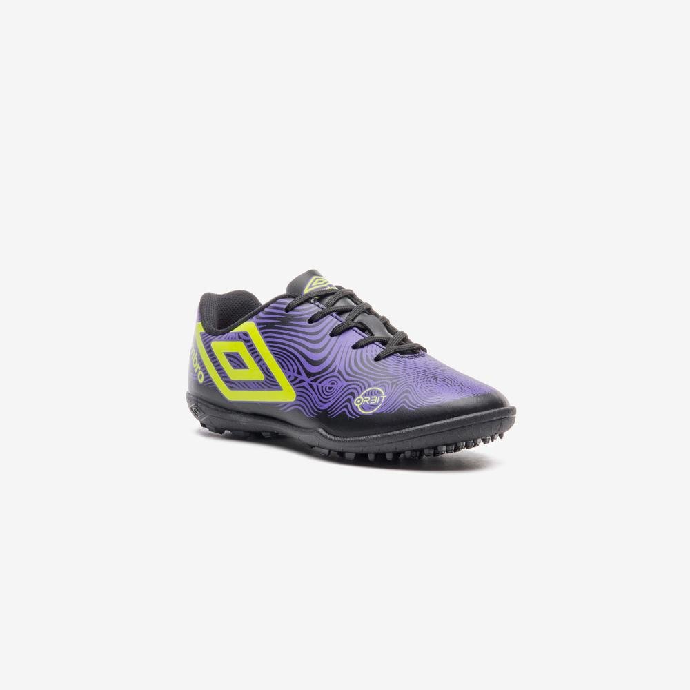 Chuteira Society Umbro Orbit Jr Preto/Roxo 3