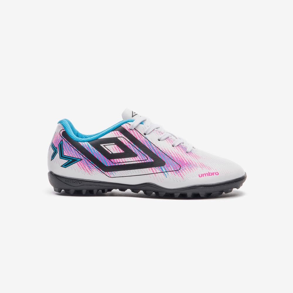 Chuteira Society Umbro Heatmap Jr Branco/Azul 1