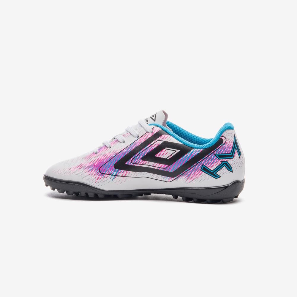 Chuteira Society Umbro Heatmap Jr Branco/Azul 2