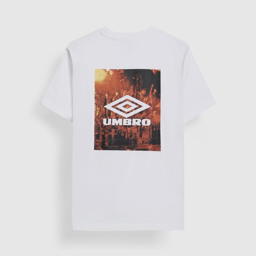 Camiseta Masculina Umbro Industry Graphic Tee Branco 2