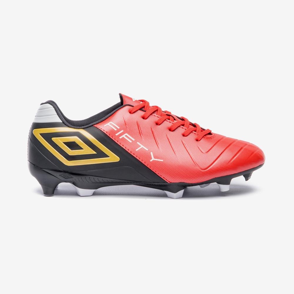 Chuteira Campo Umbro Fifty Vi Preto/Vermelho 1