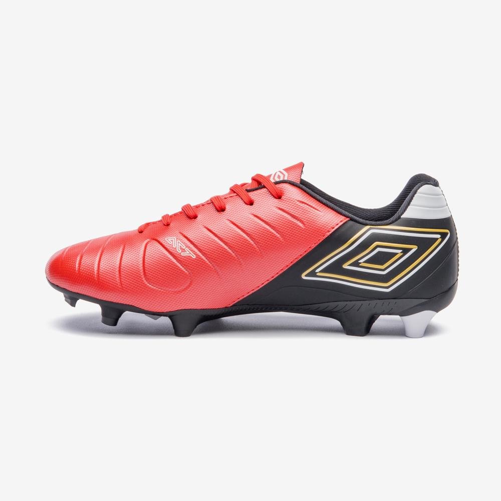 Chuteira Campo Umbro Fifty Vi Preto/Vermelho 2