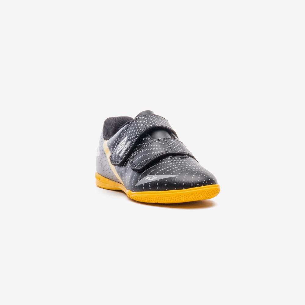 Chuteira Futsal Umbro Flip Kids Preto/Cinza 3