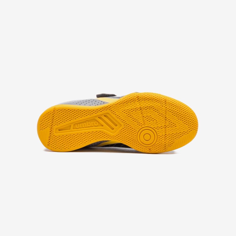 Chuteira Futsal Umbro Flip Kids Preto/Cinza 5