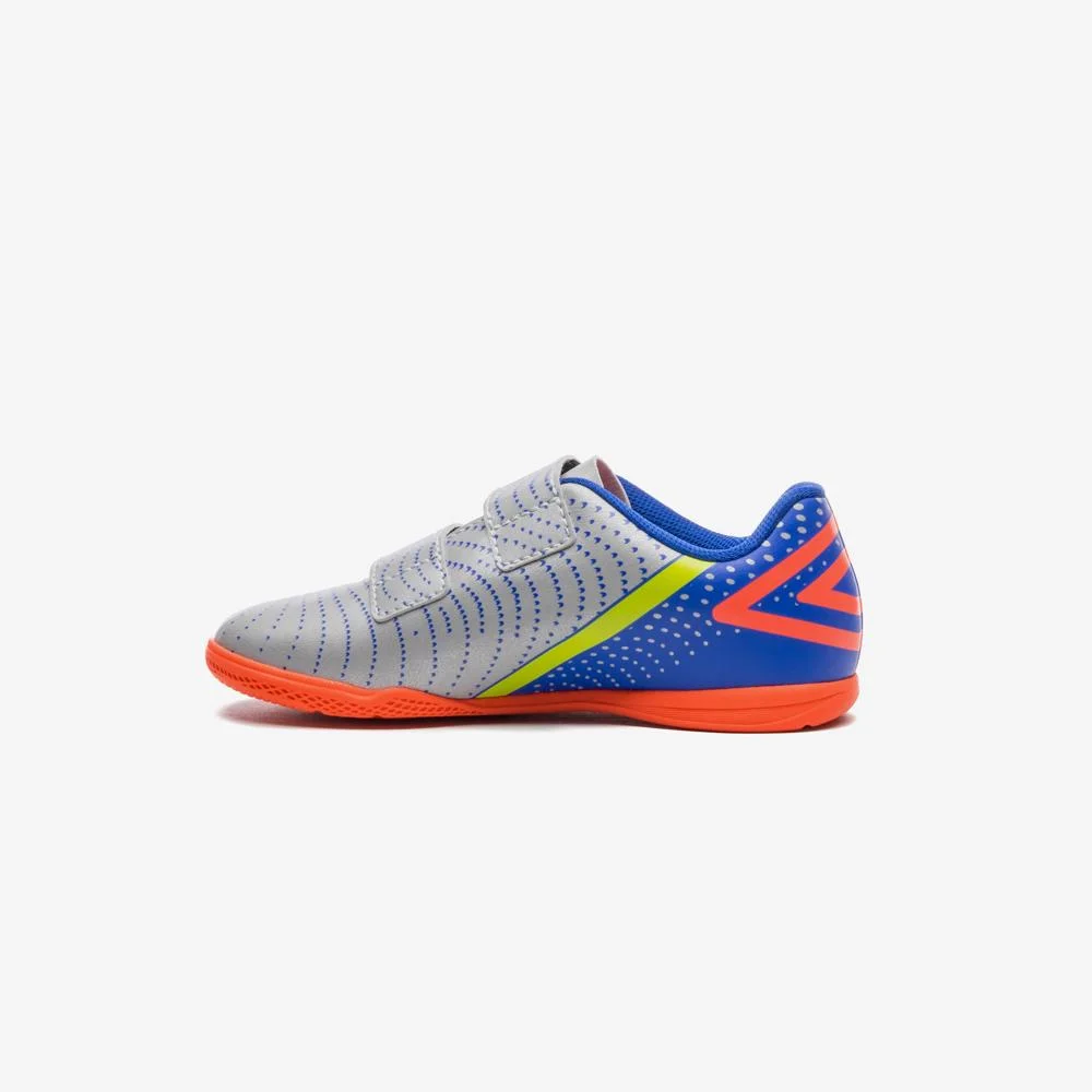 Chuteira Futsal Umbro Flip Kids Azul/Cinza 2